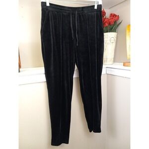 Jason Wu Womens Black Velour Front Seam Tapered Pants Size M